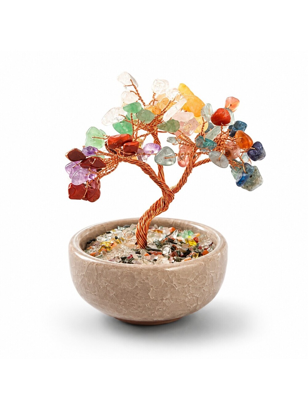 3" 7 Chakra Gemstone Tree